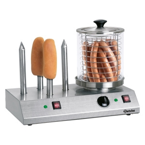 Elektrický přístroj na hotdogy - 4 speciální trny na rohlíky