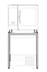 Sada k instalaci konvektomatu 6xGN1/1 na příčný zchlazovač/zmrazovač BCF 7kg & 15kg